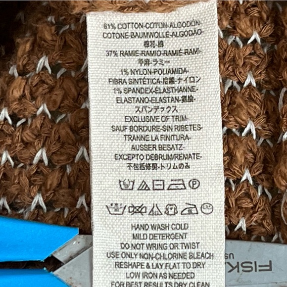 Free People Sweater Women’s M Brown Love Me Tender Cardi Boho Knit Fringe - Picture 16 of 16